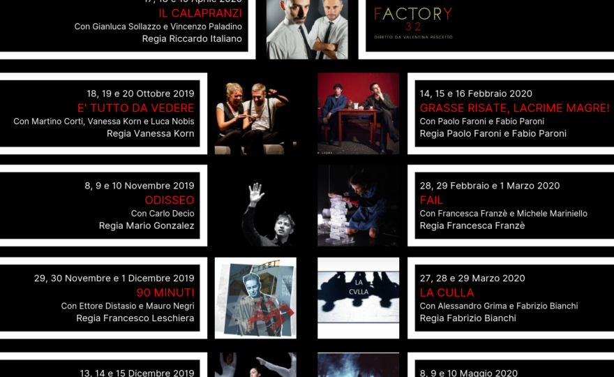 STAGIONE TEATRALE 2019/2020